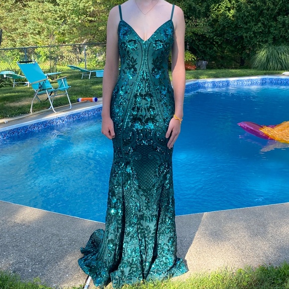 Green Prom Dress - Picture 1 of 2